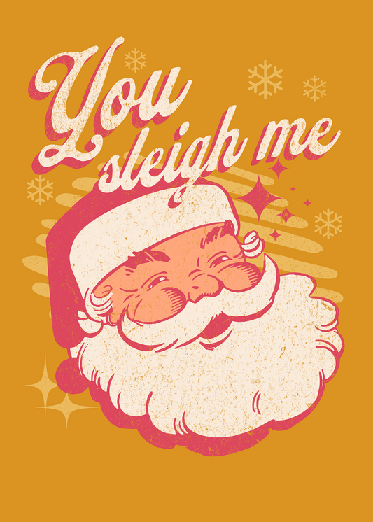 "You Sleigh Me" Christmas Card